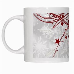 Christmas Star Snowflake White Mugs by BangZart