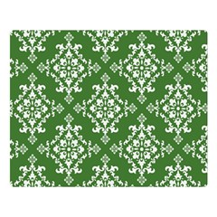 St Patrick S Day Damask Vintage Double Sided Flano Blanket (large)  by BangZart