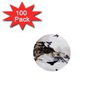 Birds Crows Black Ravens Wing 1  Mini Buttons (100 pack)  Front