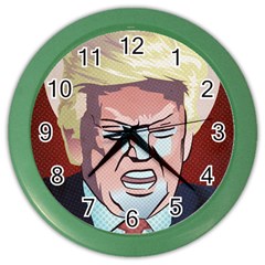 Donald Trump Pop Art President Usa Color Wall Clocks by BangZart