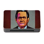 George W Bush Pop Art President Usa Memory Card Reader with CF Front