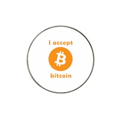 I Accept Bitcoin Hat Clip Ball Marker by Valentinaart