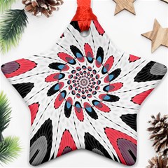 High Contrast Twirl Star Ornament (two Sides) by linceazul