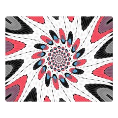 High Contrast Twirl Double Sided Flano Blanket (large)  by linceazul