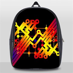 Board Conductors Circuits School Bag (large) by Celenk