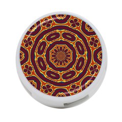 Geometric Tapestry 4-port Usb Hub (one Side) by linceazul