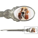 Dog Basset Pet Art Abstract Letter Openers Front