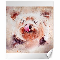 Dog Animal Pet Art Abstract Canvas 16  X 20   by Celenk