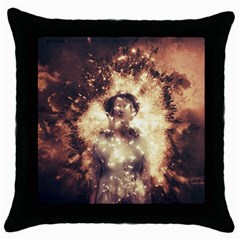 Science Fiction Teleportation Throw Pillow Case (black) by Celenk