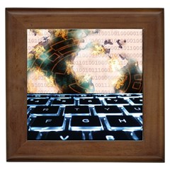 Ransomware Cyber Crime Security Framed Tiles by Celenk