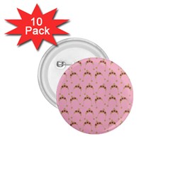 Pink Beige Hats 1 75  Buttons (10 Pack) by snowwhitegirl