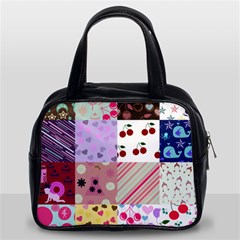 Quilt Of My Patterns Classic Handbags (2 Sides) by snowwhitegirl