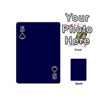 Dark Navy Playing Cards 54 (Mini)  Front - Spade5