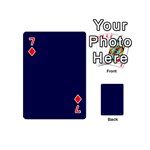 Dark Navy Playing Cards 54 (Mini)  Front - Diamond7