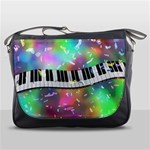 Piano Keys Music Colorful 3d Messenger Bags Front