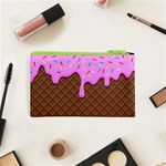 Chocolate And Strawberry Icecream Cosmetic Bag (XS) Back