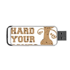 Work Hard Your Bones Portable Usb Flash (one Side) by Melcu