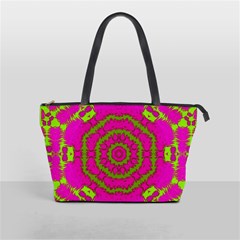 Fern Forest Star Mandala Decorative Shoulder Handbags by pepitasart