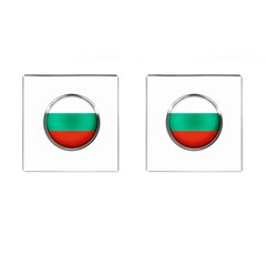 Bulgaria Country Nation Nationality Cufflinks (square) by Nexatart