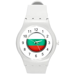 Bulgaria Country Nation Nationality Round Plastic Sport Watch (m) by Nexatart