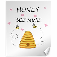 Bee Mine Valentines Day Canvas 11  X 14   by Valentinaart