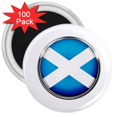 Scotland Nation Country Nationality 3  Magnets (100 Pack) by Nexatart