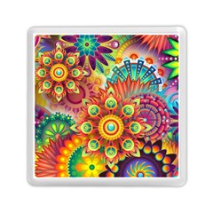 Colorful Abstract Background Colorful Memory Card Reader (square)  by Nexatart