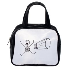 Violence Concept Drawing Illustration Small Classic Handbags (one Side) by dflcprints