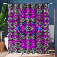 Spring Time In Colors And Decorative Fantasy Bloom Shower Curtain 60  X 72  (medium)  by pepitasart