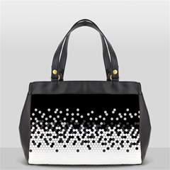 Flat Tech Camouflage Black And White Office Handbags by jumpercat