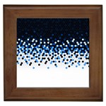 Flat Tech Camouflage Reverse Blue Framed Tiles Front