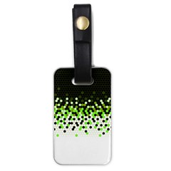 Flat Tech Camouflage Reverse Green Luggage Tags (one Side)  by jumpercat