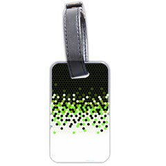 Flat Tech Camouflage Reverse Green Luggage Tags (two Sides) by jumpercat