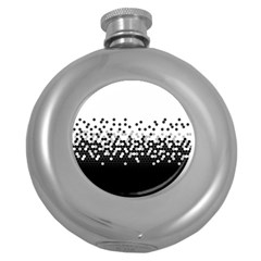 Flat Tech Camouflage White And Black Round Hip Flask (5 Oz) by jumpercat