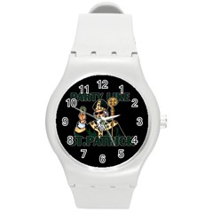  St  Patricks Day  Round Plastic Sport Watch (m) by Valentinaart