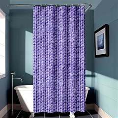 Knitted Wool Lilac Shower Curtain 36  X 72  (stall)  by snowwhitegirl