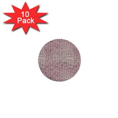 Knitted Wool Pink Light 1  Mini Buttons (10 Pack)  by snowwhitegirl