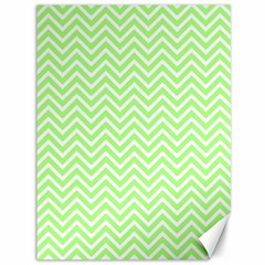 Green Chevron Canvas 36  X 48   by snowwhitegirl