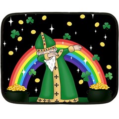  St  Patrick  Dabbing Fleece Blanket (mini) by Valentinaart