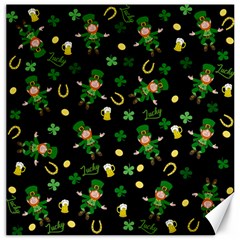 St Patricks Day Pattern Canvas 12  X 12   by Valentinaart