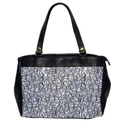 Elio s Shirt Faces In Black Outlines On White Office Handbags by PodArtist