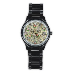 Angel Floral Stainless Steel Round Watch by snowwhitegirl