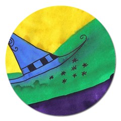 Hat Magnet 5  (round) by snowwhitegirl