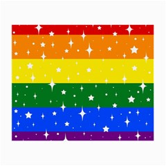 Sparkly Rainbow Flag Small Glasses Cloth (2-side) by Valentinaart