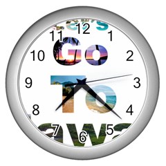 Hawaii Wall Clocks (silver)  by Howtobead