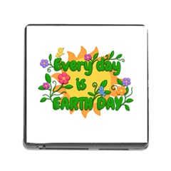 Earth Day Memory Card Reader (square) by Valentinaart