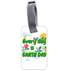 Earth Day Luggage Tags (one Side)  by Valentinaart