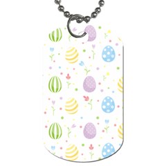 Easter Pattern Dog Tag (one Side) by Valentinaart