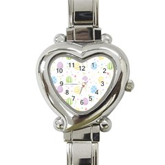 Easter Pattern Heart Italian Charm Watch by Valentinaart