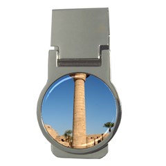 Temple Of Karnak Luxor Egypt  Money Clips (round)  by StarvingArtisan